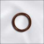 Antique Copper Round Open Jump Ring - 18 GA - .039"/8mm OD