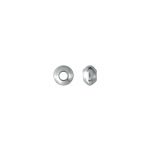 Sterling Silver Rombo Bicone Bead with 1.3mm Hole - 3mm