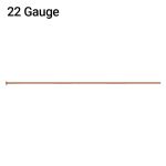 Genuine Copper Head Pin - .025"/.65mm/22GA - 3"