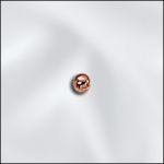 Genuine Copper 2mm Round Seamed Bead with .5mm Hole