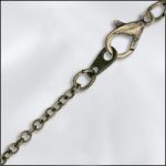 BMP ANTIQUE BRASS FINISHED FINE CABLE CHAIN - 16" W/LC