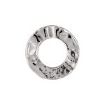 Sterling Silver Hammered Ring - 11mm