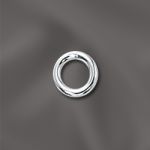 STERLING SILVER 17 GA .048"/6MM OD JUMP RING ROUND  - OPEN