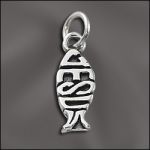 STERLING SILVER CHARM - JESUS FISH