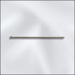 Base Metal Antique Silver Plated Head Pin - .028/.7mm/21GA - 1 1/2"