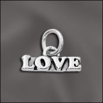 STERLING SILVER CHARM - "LOVE"