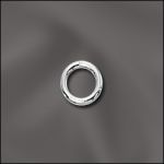 Base Metal Plated 19 G .036X5Mm Od Jump Ring Round - Open (Silver Plated)