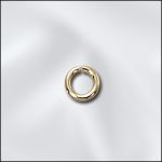 Base Metal Plated 20 G .032X4Mm Od Jump Ring Round - Open (Gold Plated)