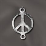 BASE METAL PLATED PEACE STATION (SILVER PLATED)