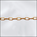 Base Metal Raw Brass Drawn Cable Chain (Soldered Links)