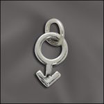 STERLING SILVER CHARM - MALE SYMBOL