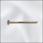Brass 1/2" Head Pin - .028/.7mm/21GA - 1.8mm Head Diameter