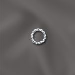 STERLING SILVER 21 GA .028"/4MM OD JUMP RING TWISTED - CLOSED