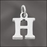 STERLING SILVER CHARM - SMALL H
