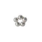 Sterling Silver 3.8MM Bead Ring w/1mm Hole