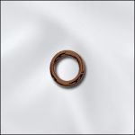 Antique Copper Round Open Jump Ring - 19 GA - .036"/5mm OD