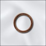Antique Copper Round Open Jump Ring - 19 GA - .036"/8mm OD