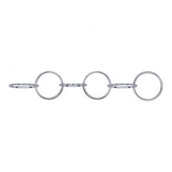 Sterling Silver Round Link Chain Segment