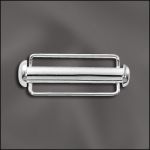 4 Row Strand Tube Clasp Sterling Silver-F405-4