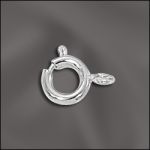6MM SPRING RING W/OPEN RING (SILVER PLATED)