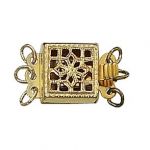 Gold Filled Filigree Box Clasp w/3 Rings