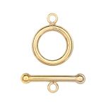 Gold Filled - 9mm Round Toggle Clasp