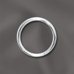STERLING SILVER 19 GA .036"/10MM OD JUMP RING ROUND - OPEN