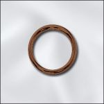 Genuine Copper 18 GA .039"/10mm Od Jump Ring Round - Open