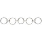 Sterling Silver Round / Twisted 5-Link 7mm -.9mm/19 GA