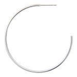 Sterling Silver 38mm Wire Hoop with .74mm Post