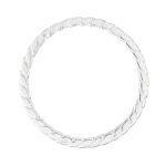 Sterling Silver Twisted Round Link 29mm Flat