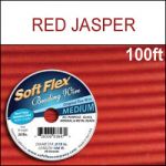 (D) Red Jasper Soft Flex Wire - 100' .019"/24G/.50mm