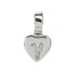 Sterling Silver Heart Bail - Glueing