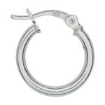 Sterling Silver Click Down Hoop - 2mm Tubing / 14mm OD