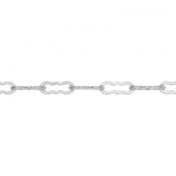 Silver filled krinkle chain