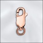 Rose Gold Filled 3.85X10.2mm Lobster Claw w/ Jump Ring
