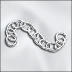 Sterling Silver 1-1/2" Extender Chain with 4mm Closed Rings - 21GA