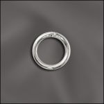 Base Metal Plated 19 G .036X7Mm Od Jump Ring Round - Open (Silver Plated)