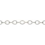 Sterling Silver Fine Round Cable Chain - 1.2x1.5mm OD