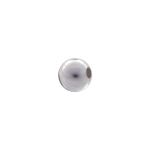 Sterling Silver Round Seamless Bead with 1mm Hole - 4mm