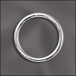 Sterling Silver Round Closed Jump Ring - .048"/12mm OD - 17 GA
