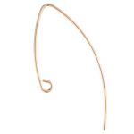 Gold Filled V Shape Ear Wire .030"/.76mm/20GA Wire - 36mm Long